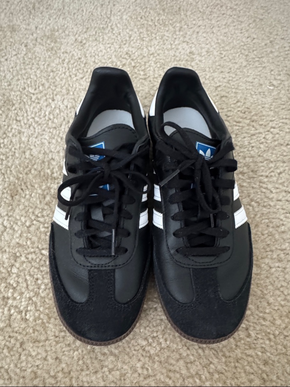 adidas Black Sneakers with White Stripes